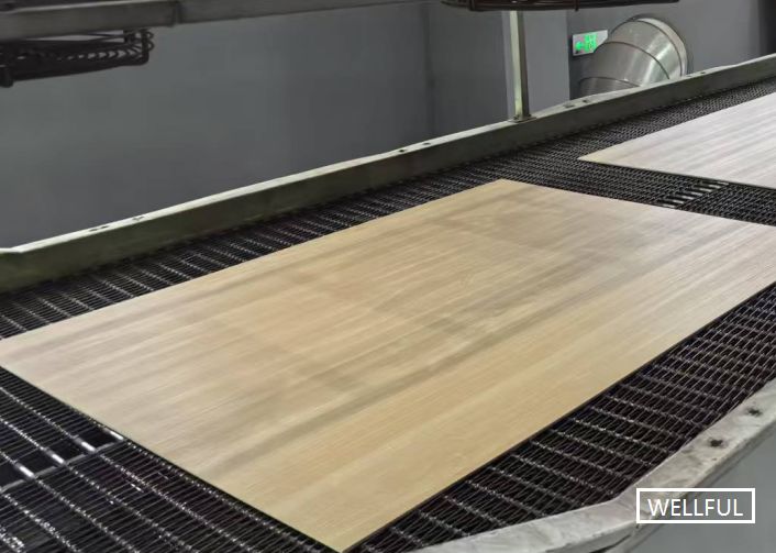 Γεωργική εμφάνιση SPC Γεωργική επιφάνεια με επεξεργασία ψύξης με νερό και κατασκευή στρώση φθοράς / στρώση εκτύπωσης / στρώση βάσης